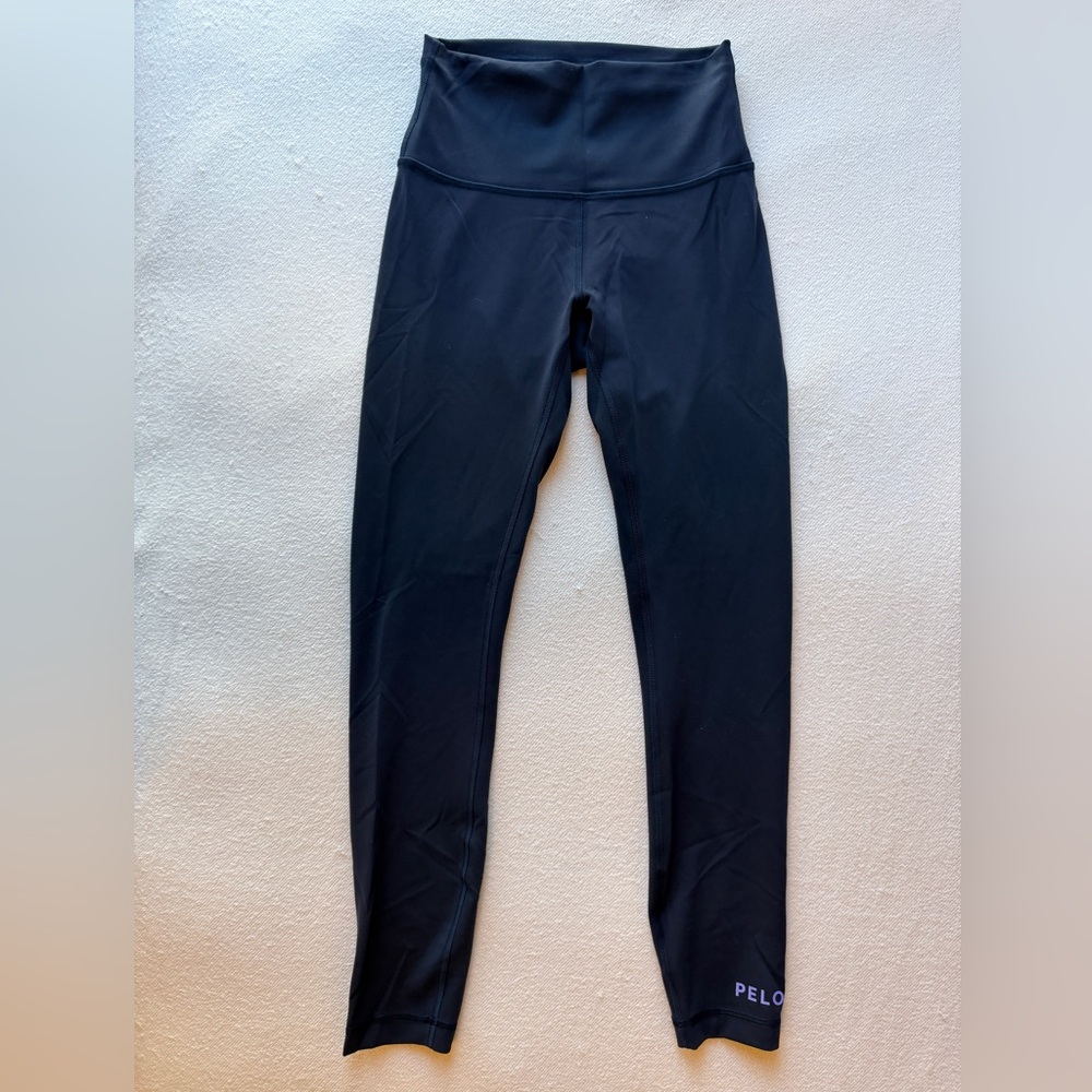 Lululemon Align Crop Leggings Black High Rise Peloton Logo Size 0